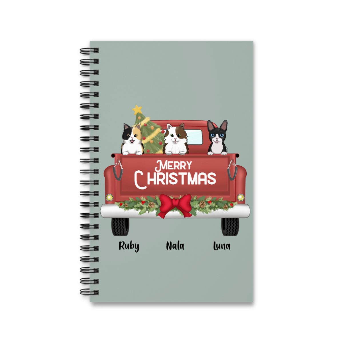 Frohe Weihnachten Spiralnotizbuch