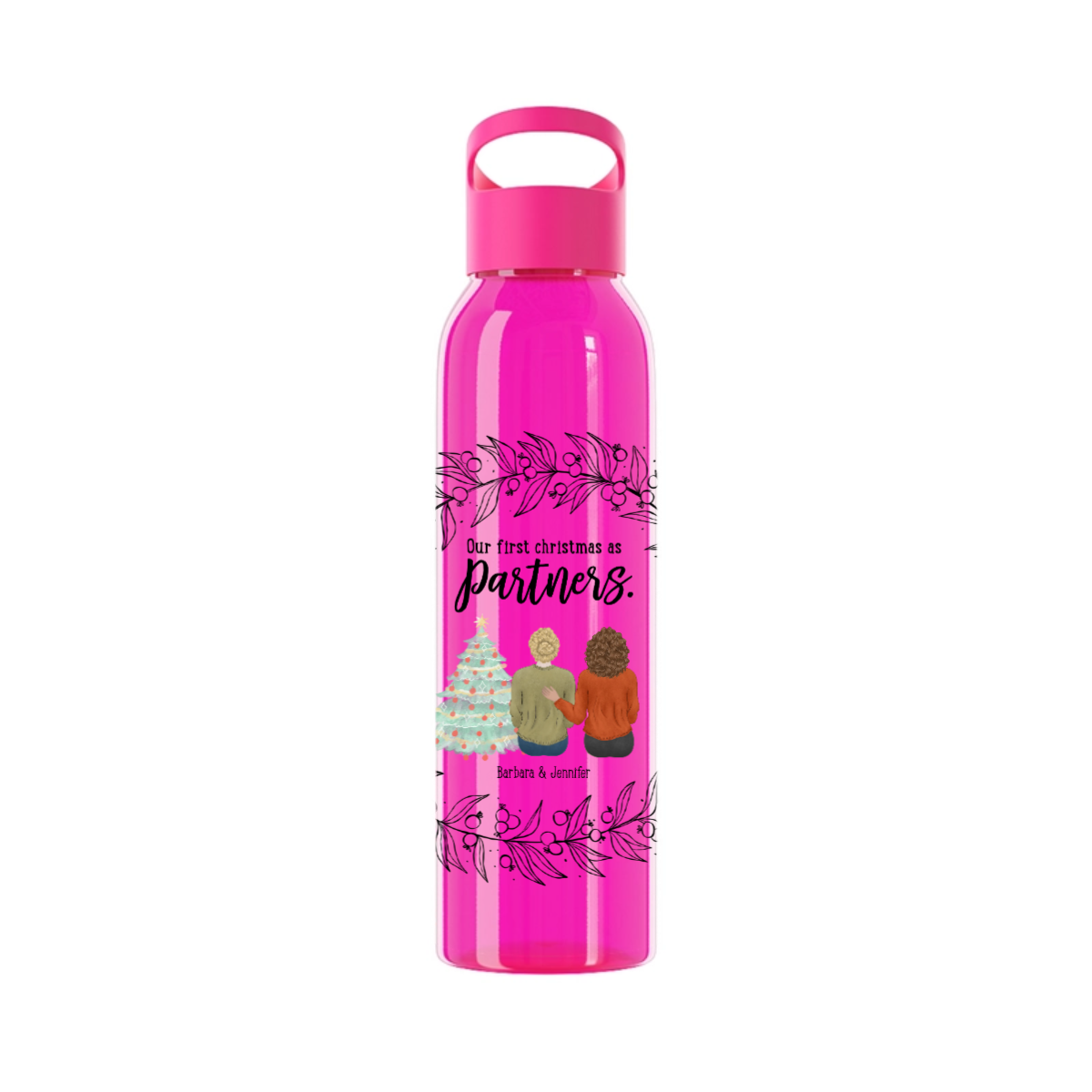 Unser erstes Weihnachten als Partner Wasserflasche 650ml