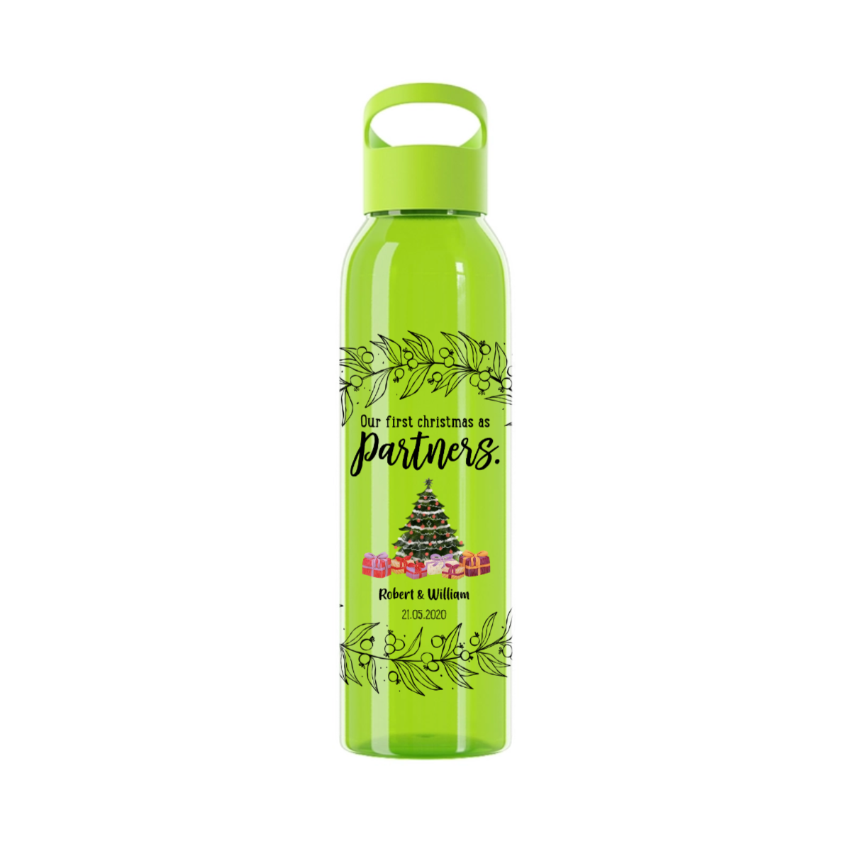 Unser erstes Weihnachten als Partner Wasserflasche 650ml
