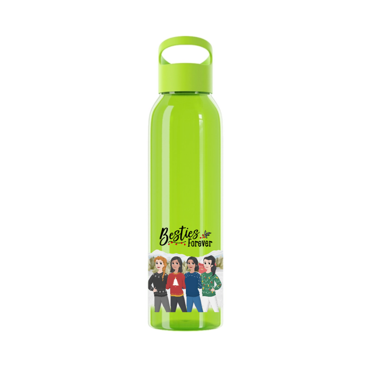 Besties Forever Weihnacht Wasserflasche 650 ml