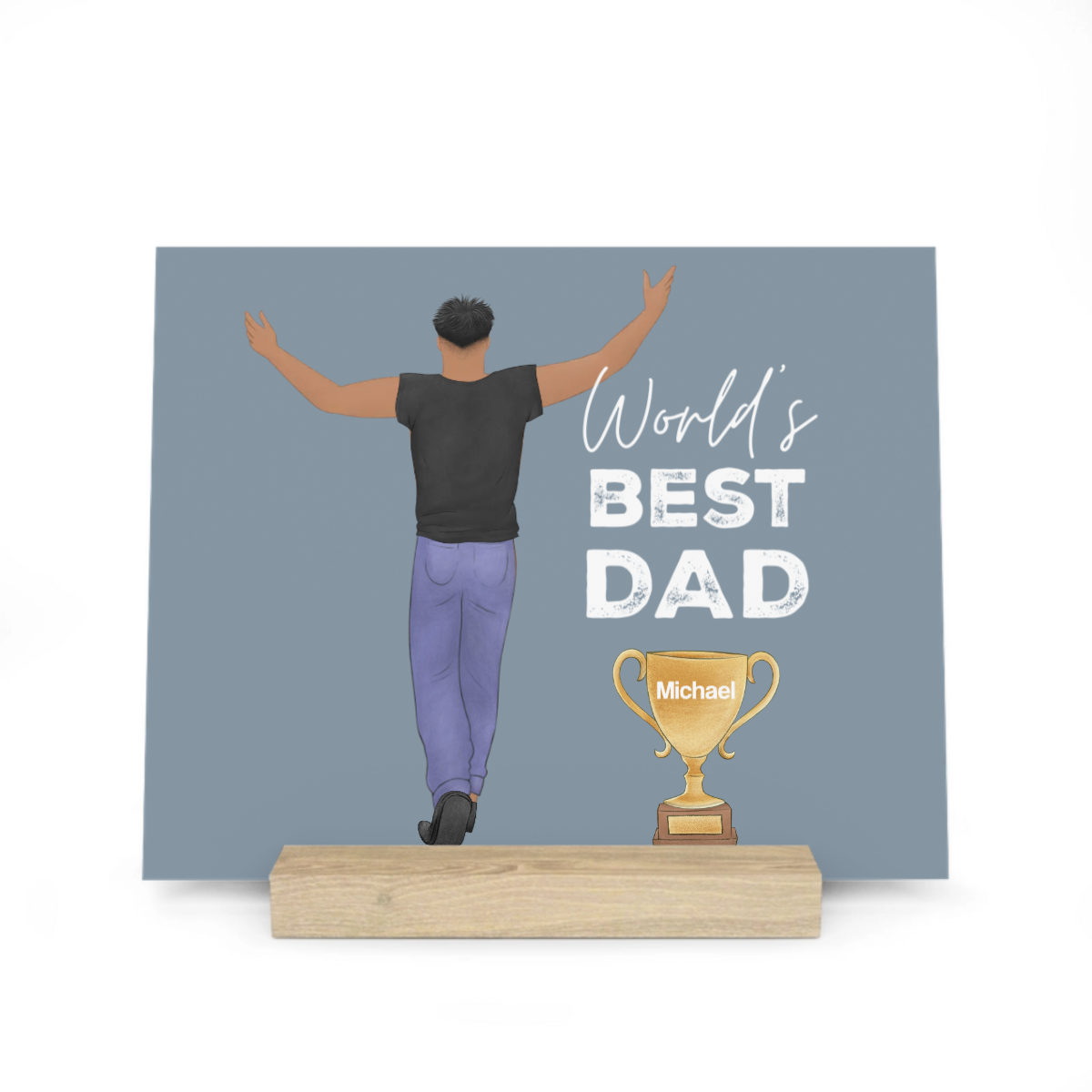 Bester Vater Auszeichnung Galerietafel mit Ständer