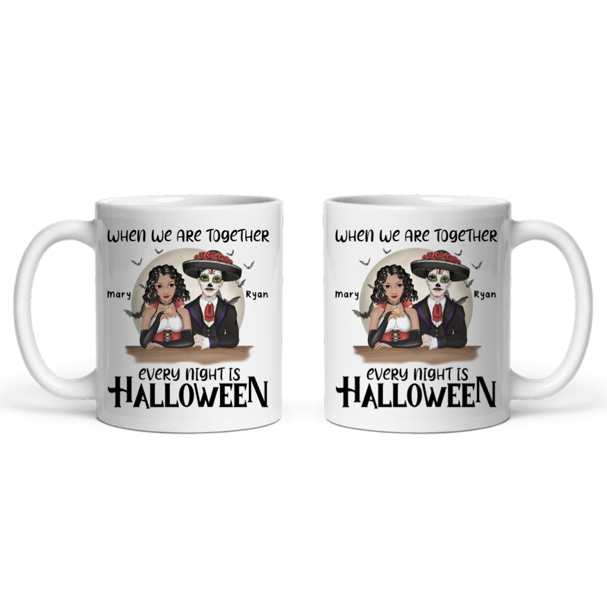 Jede Nacht ist Halloween Keramiktasse
