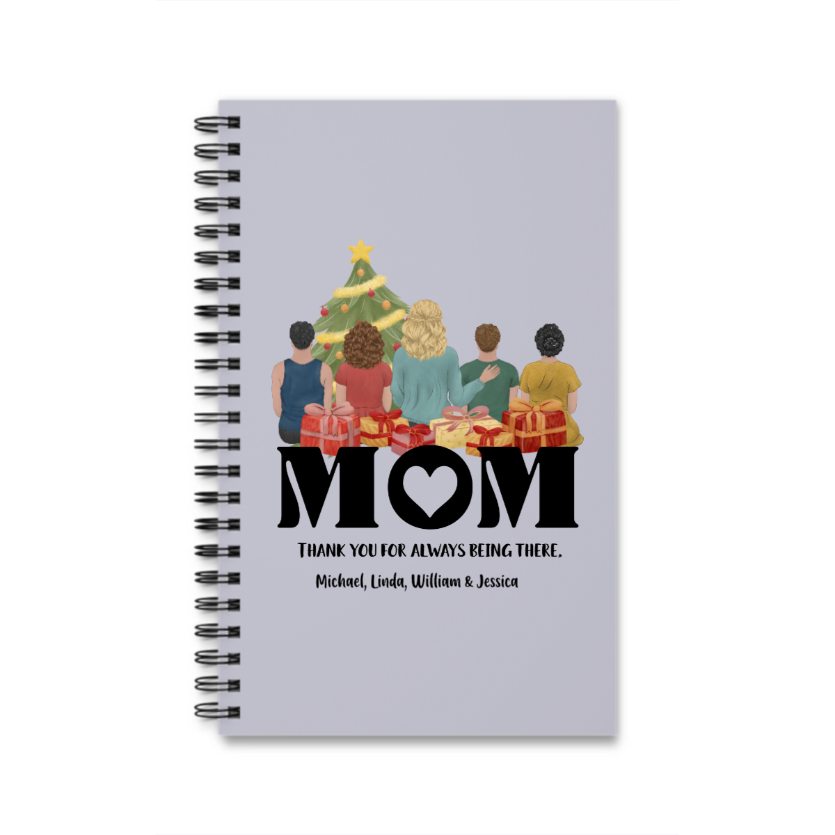 Mama, danke dass du immer da bist Weihnacht Spiralnotizbuch