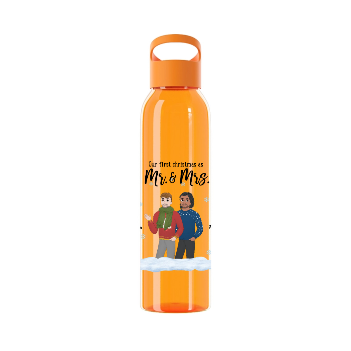 Unser erstes Weihnachten als  Ms and Mrs Wasserflasche 650ml