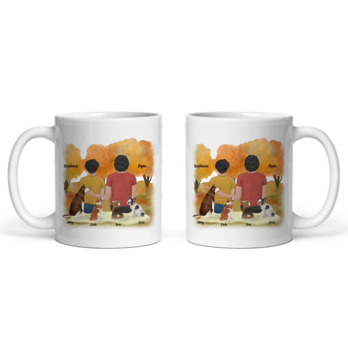 Du, ich und die Hunde Keramiktasse