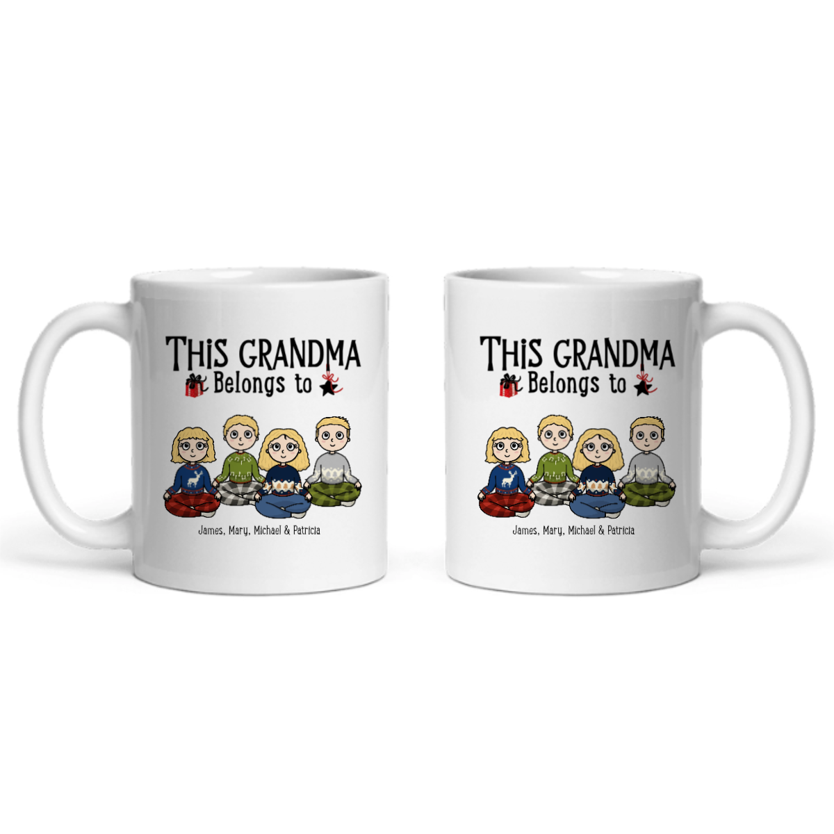 Diese Großeltern gehören zu Weihnacht Keramiktasse