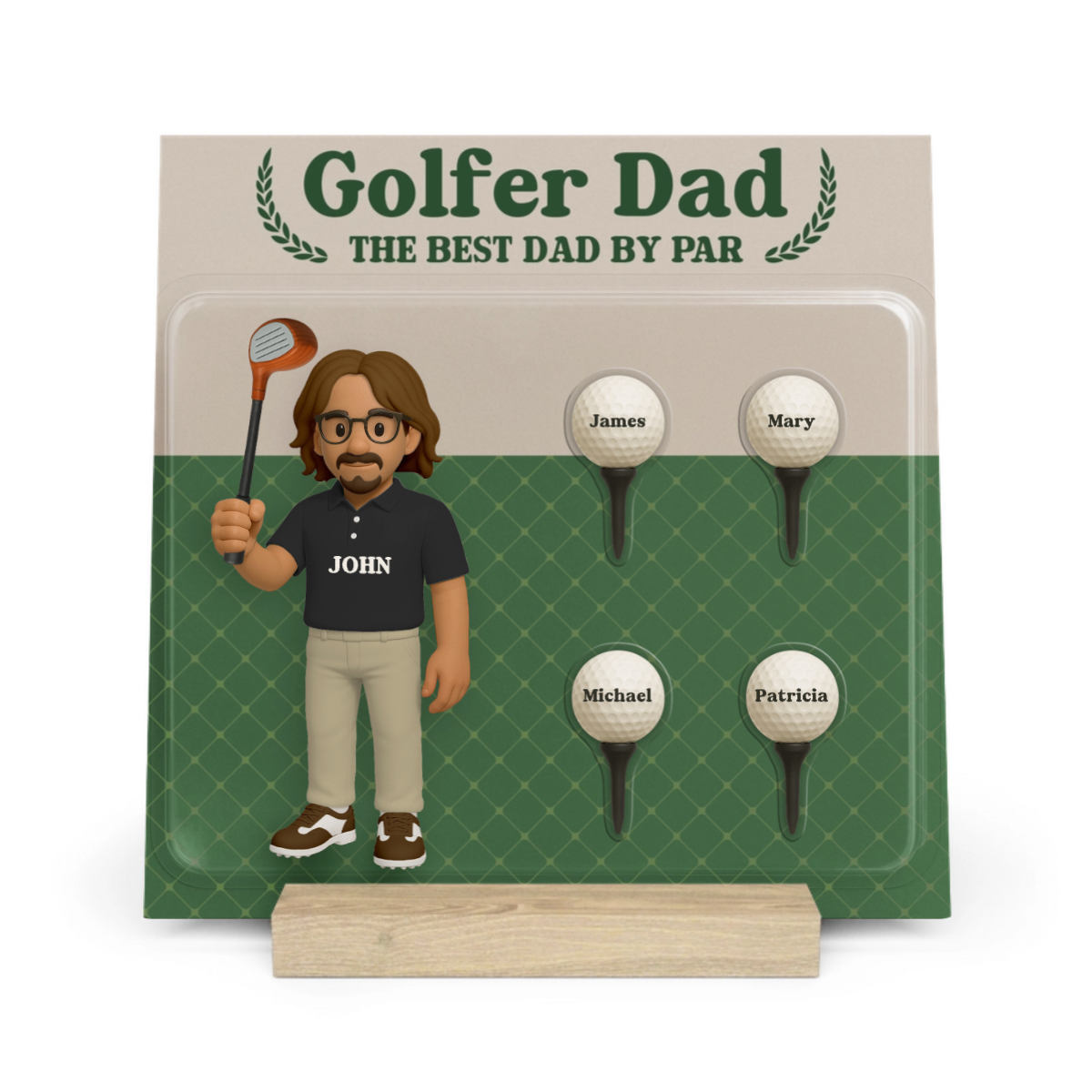 Golfer Papa Galerietafel mit Ständer