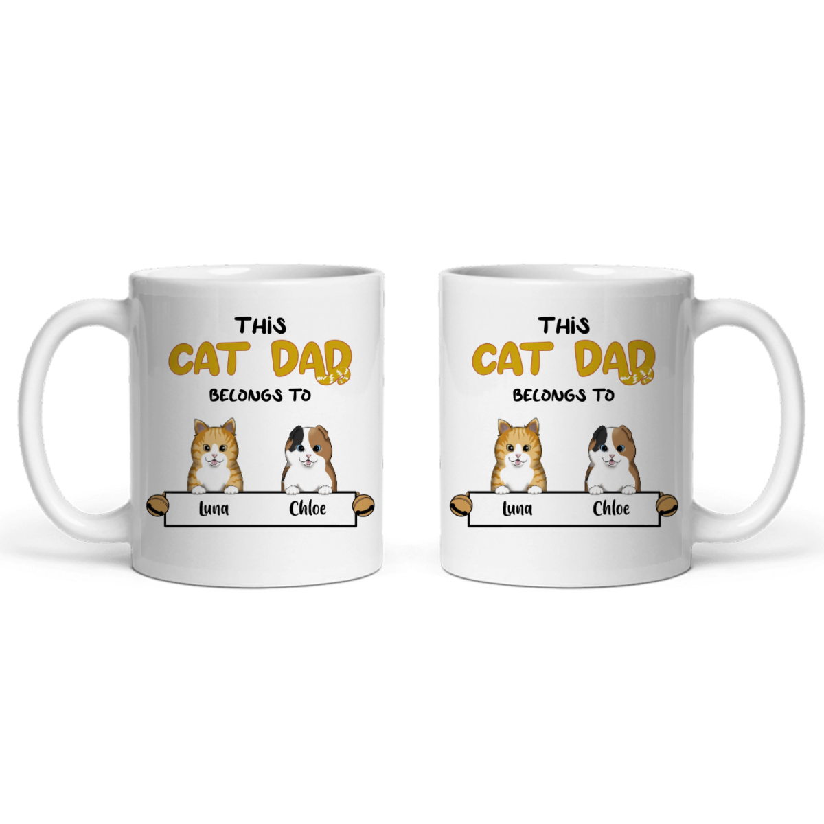 Dieser Katzenpapa gehört zu Keramiktasse