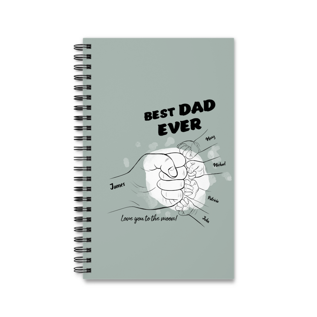 Bester Papa aller Zeiten Spiralnotizbuch