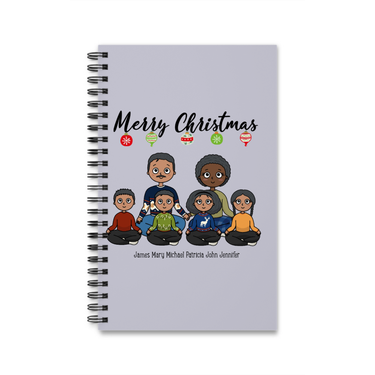 Frohe Weihnachten Spiralnotizbuch