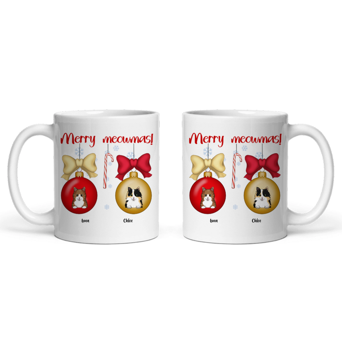 Frohe Meownachten Weihnacht Keramiktasse