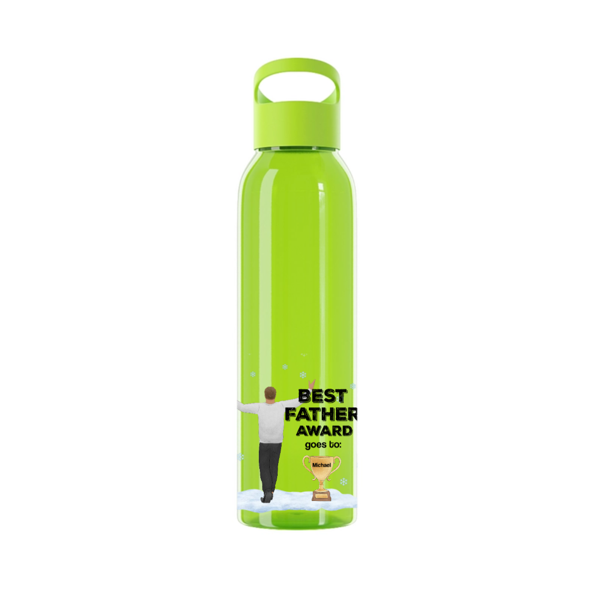 Bester Vater Auszeichnung Weihnacht Wasserflasche 650 ml