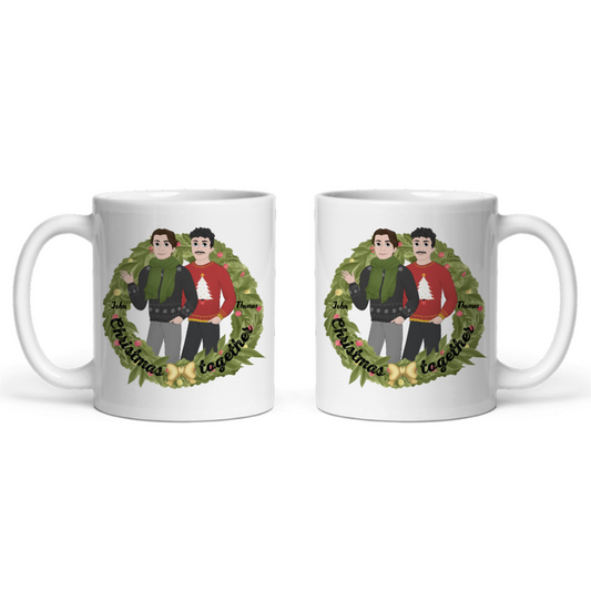 Weihnachten zusammen Keramiktasse