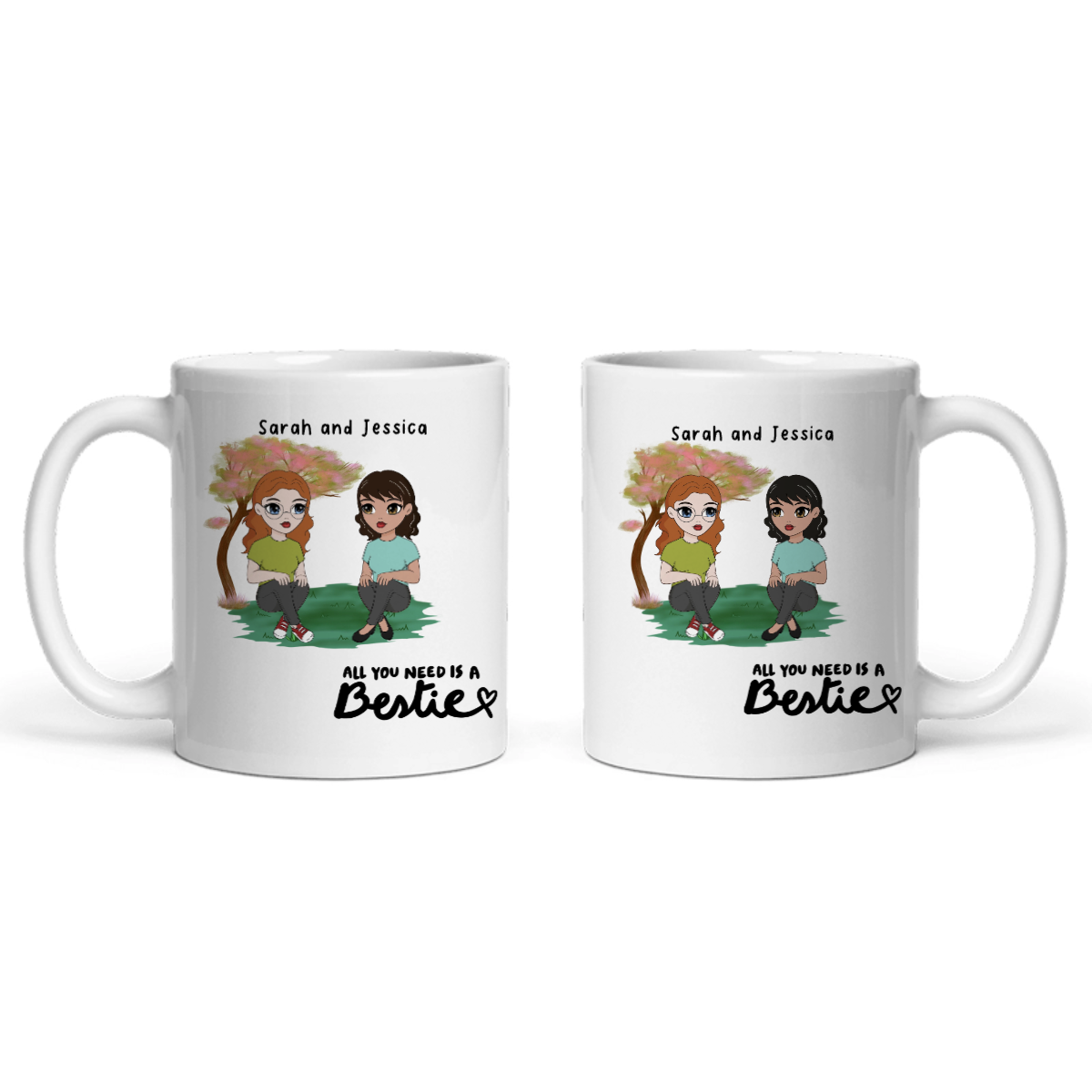 Alles, was man braucht, ist ein/e beste/r Freund/in Keramiktasse