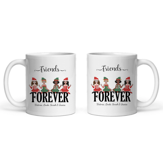 Freunde für immer Weihnacht Keramiktasse