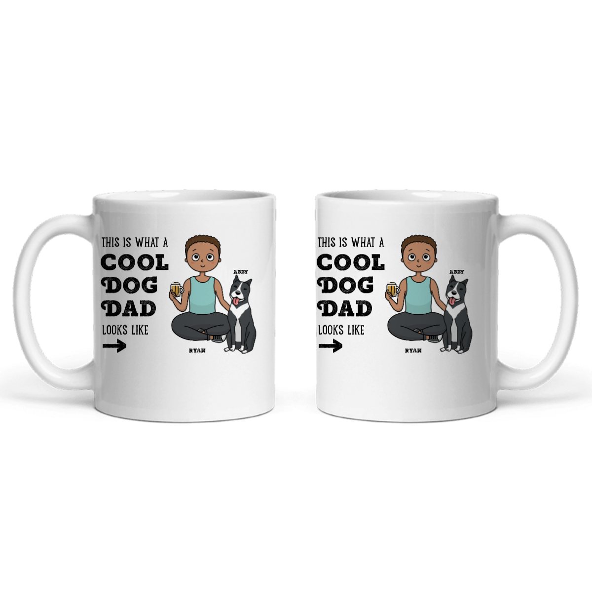 Cooler Hunde Papa Keramiktasse