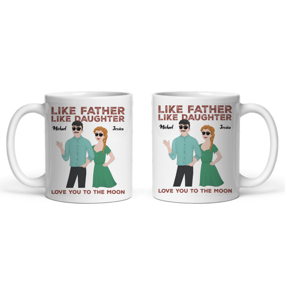 Wie der Vater, so die Tochter Keramiktasse