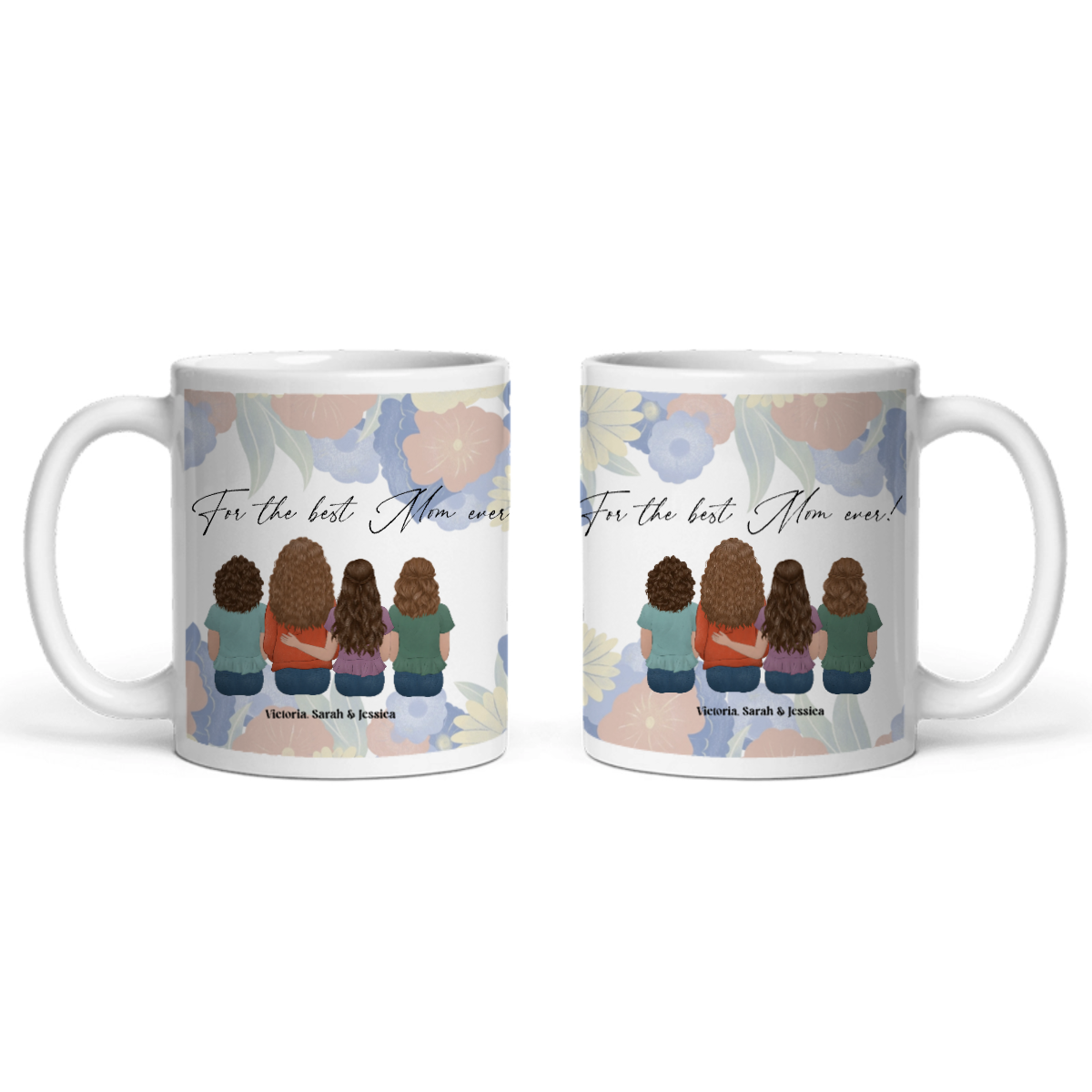 Mutter und Tochter Keramiktasse