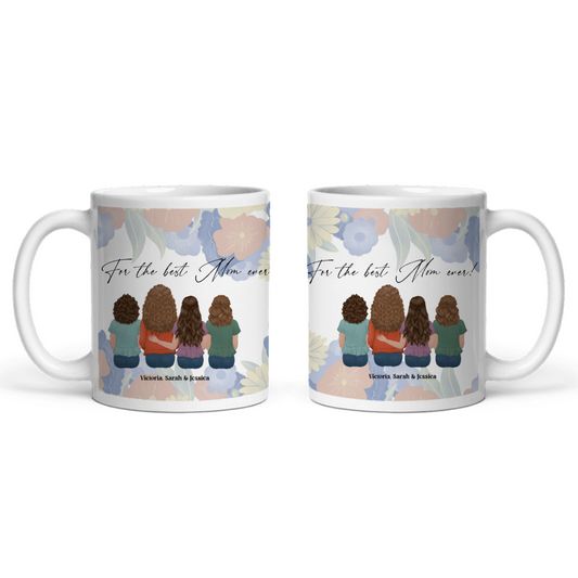 Mutter und Tochter Keramiktasse