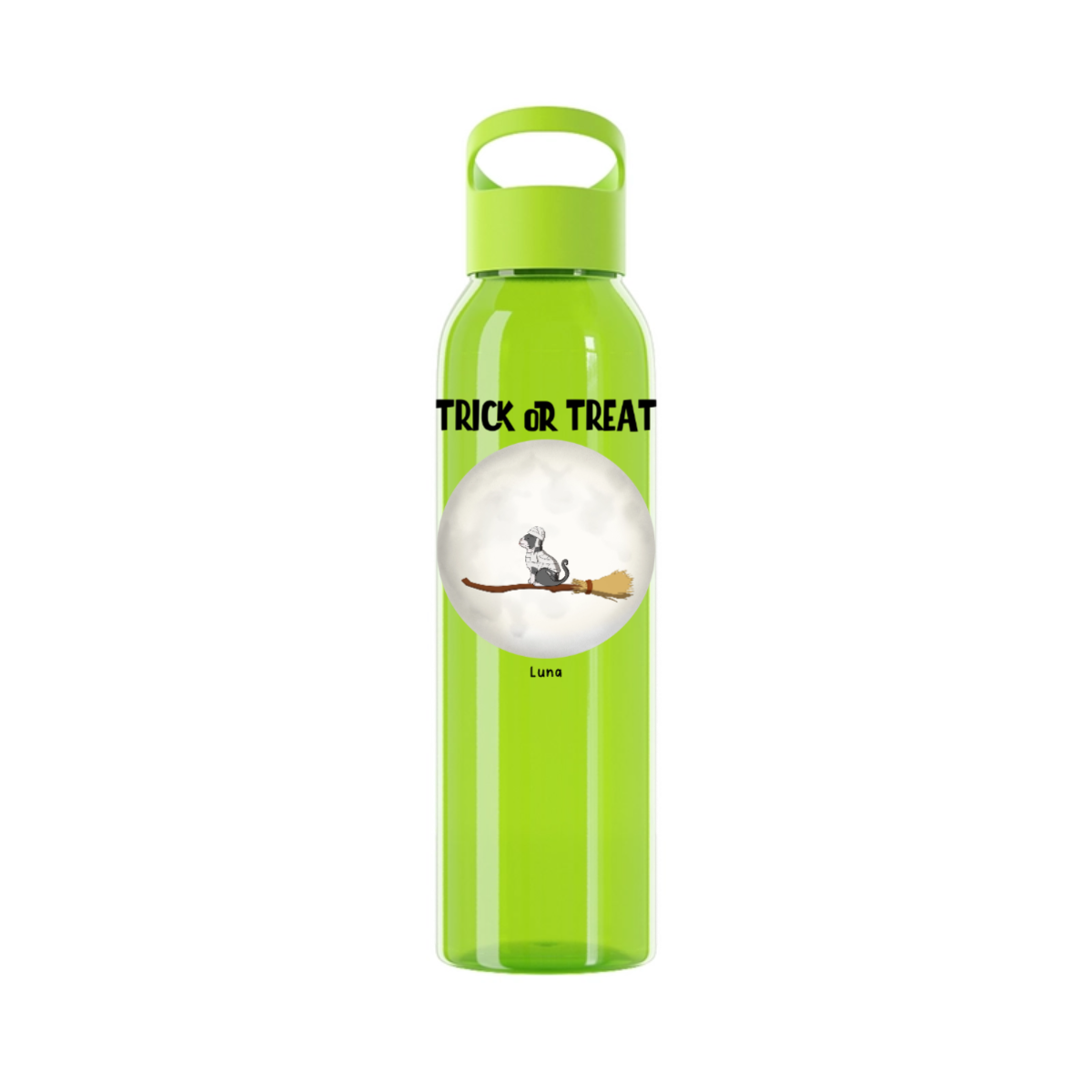 Süßes oder Saures Katzen Halloween Wasserflasche 650 ml