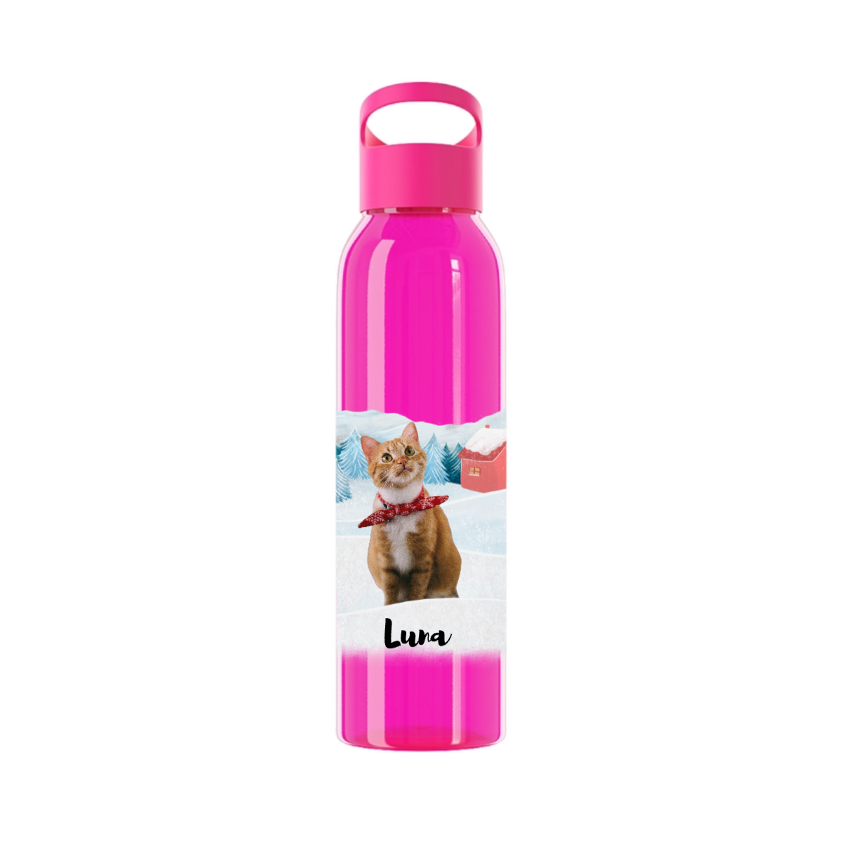 Weihnachten mit meinem Haustier Wasserflasche 650ml