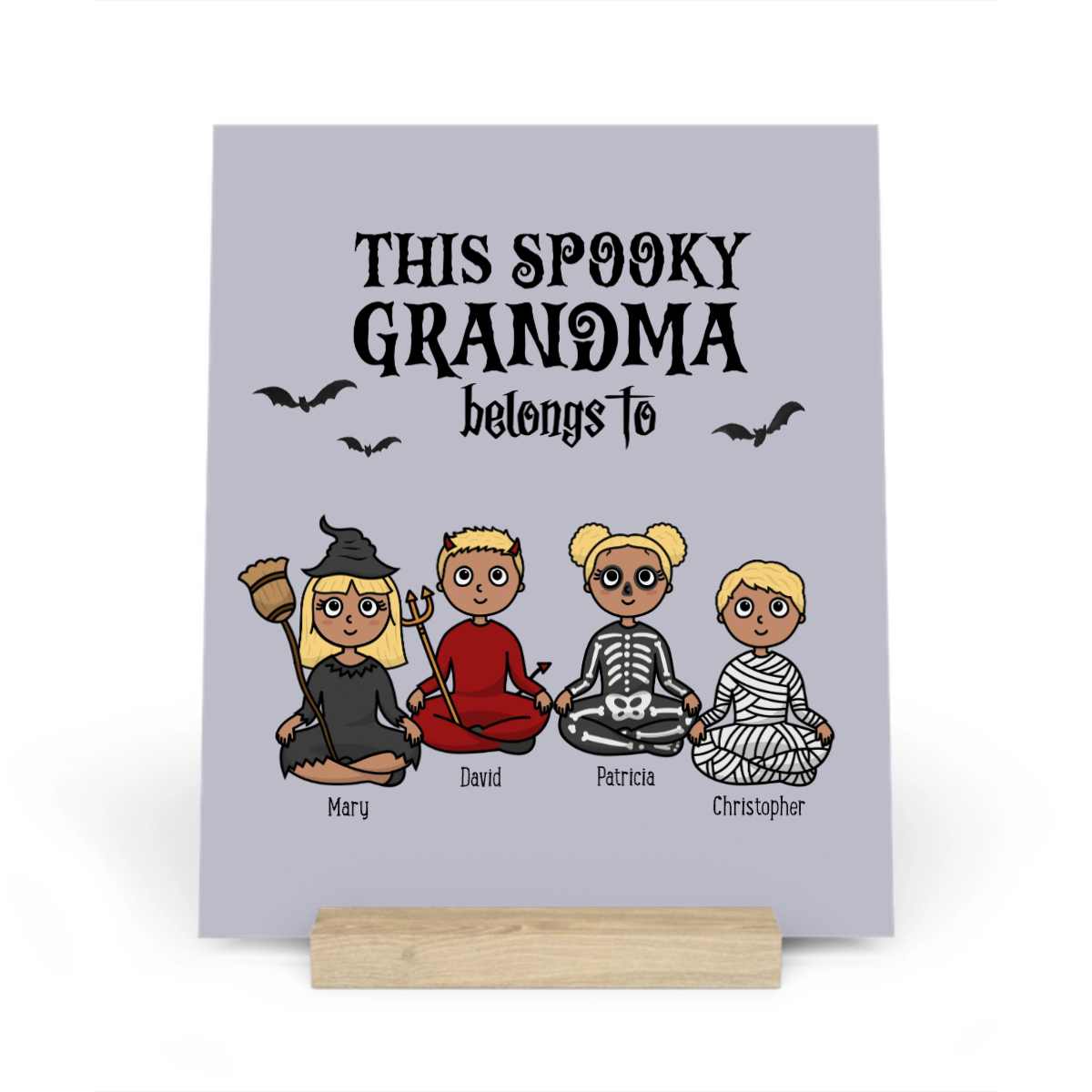 Diese gruselige Oma gehört zu Halloween Galerietafel mit Ständer