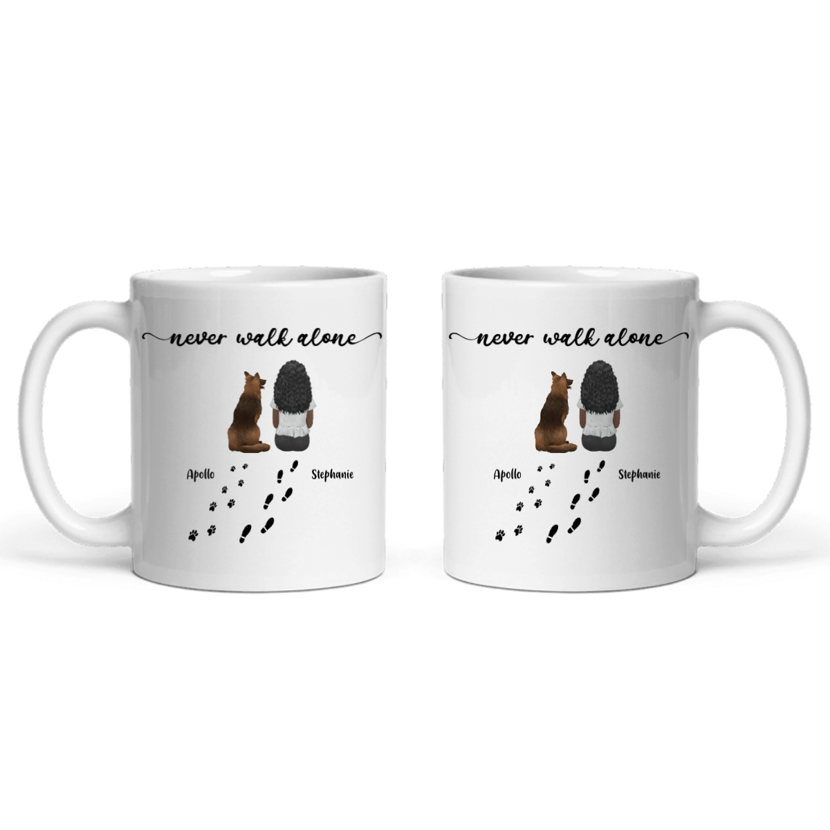 Gehe niemals allein Keramiktasse
