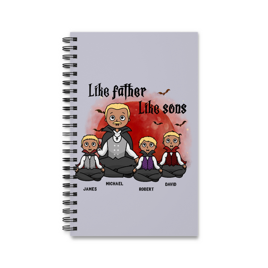 Wie der Vater, so der Sohn Halloween Spiralnotizbuch