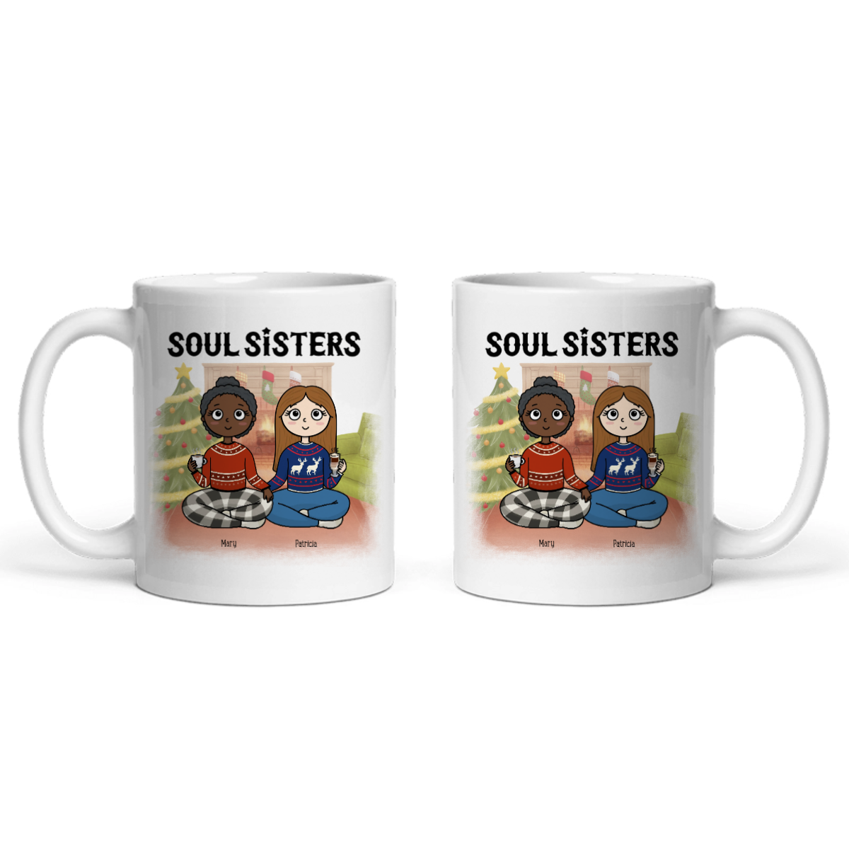 Seelenschwestern Weihnacht Keramiktasse