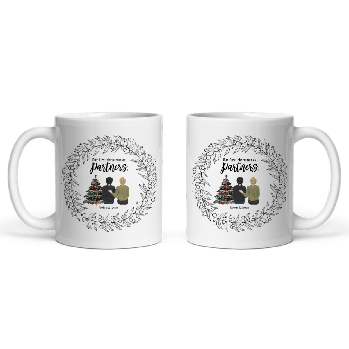 Unser erstes Weihnachten als Partner Keramiktasse