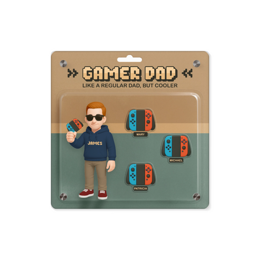 Gamer Papa Acryl Wandkunst Panel