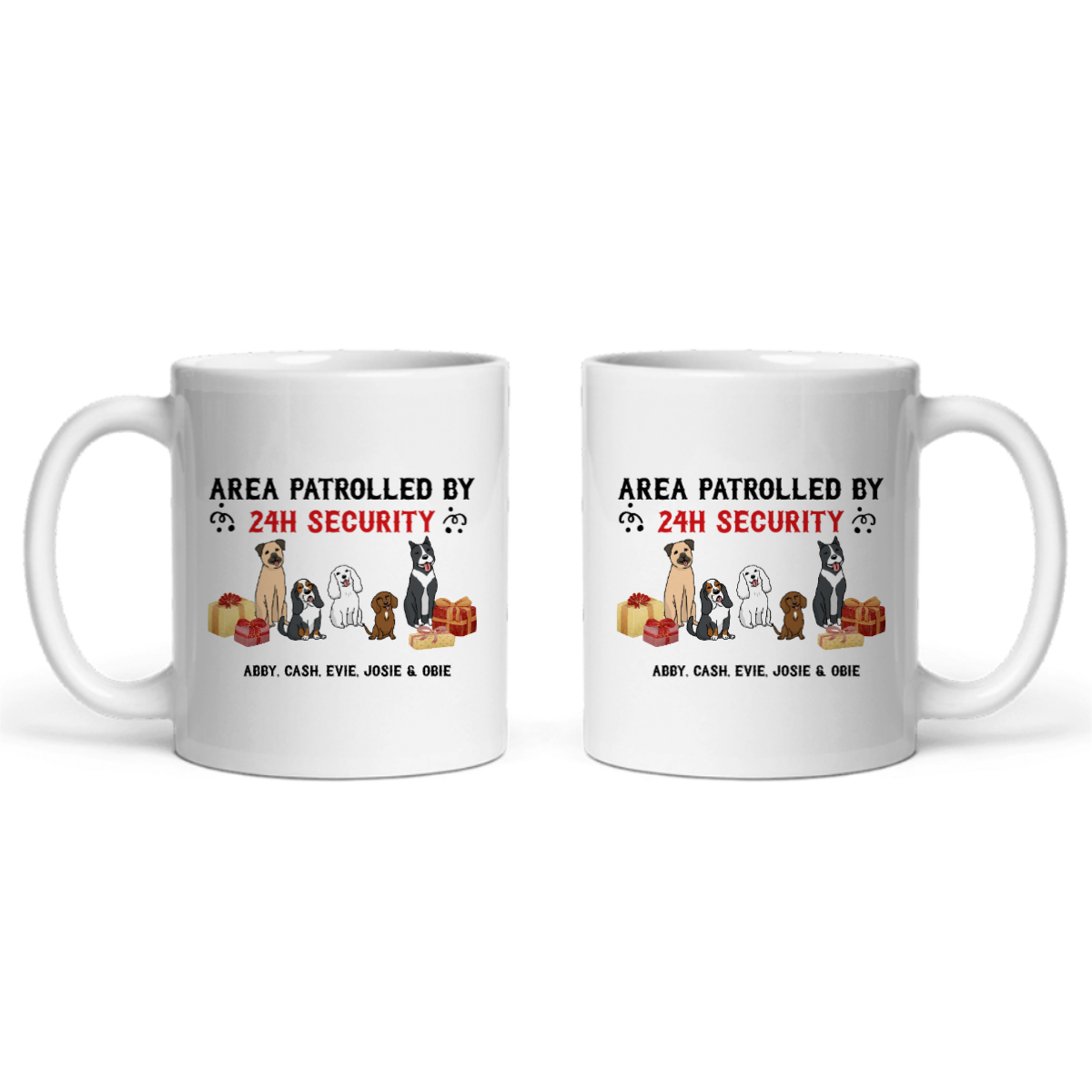 Gebiet überwacht Weihnacht Keramiktasse