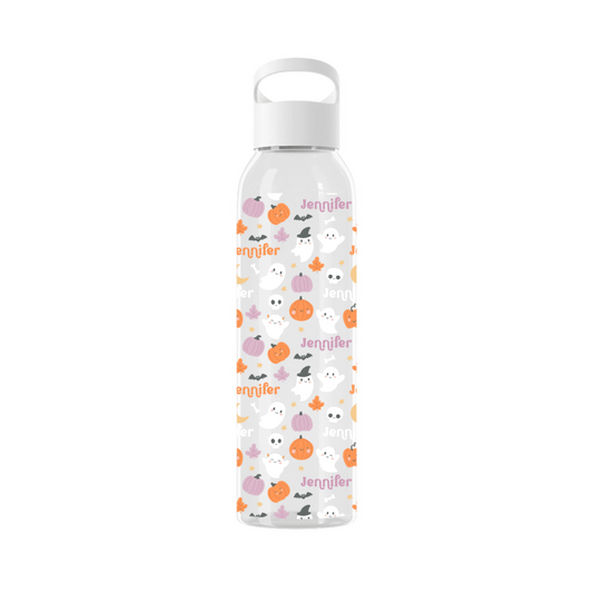 Namensmuster Halloween Wasserflasche 650 ml