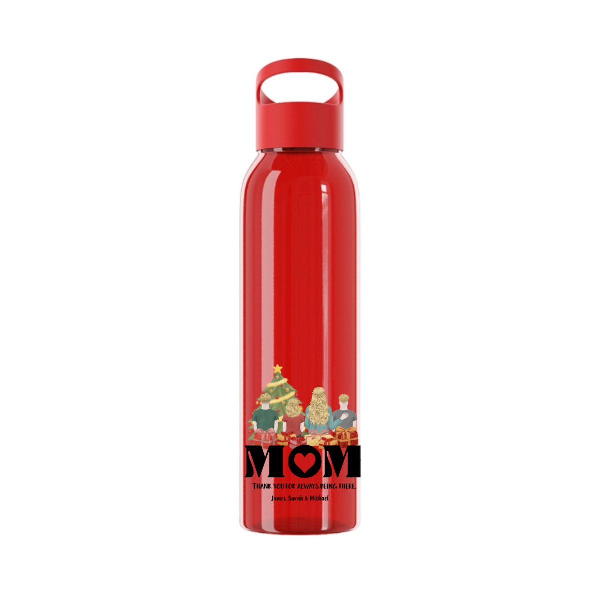 Mama, danke dass du immer da bist Weihnacht Wasserflasche 650 ml