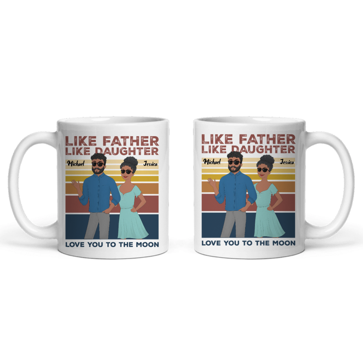 Wie der Vater, so die Tochter Keramiktasse