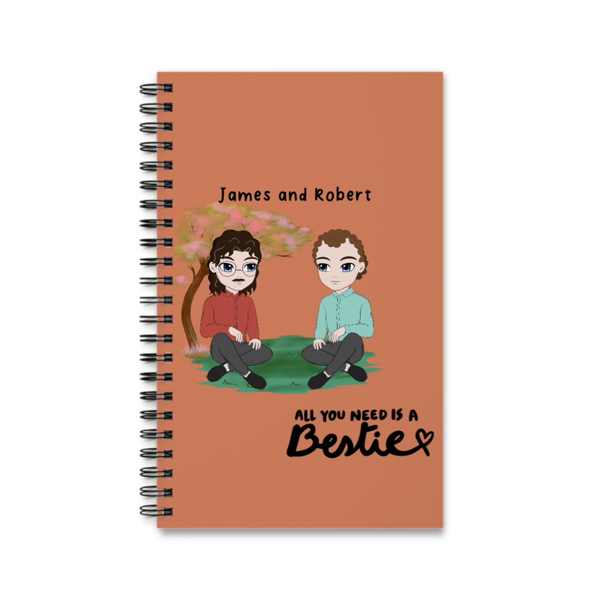 Alles, was man braucht, ist ein/e beste/r Freund/in Spiralnotizbuch