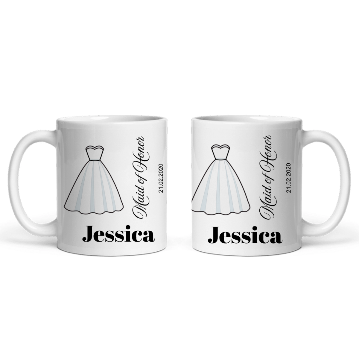 Bräutigam/Brautjungfer Keramiktasse