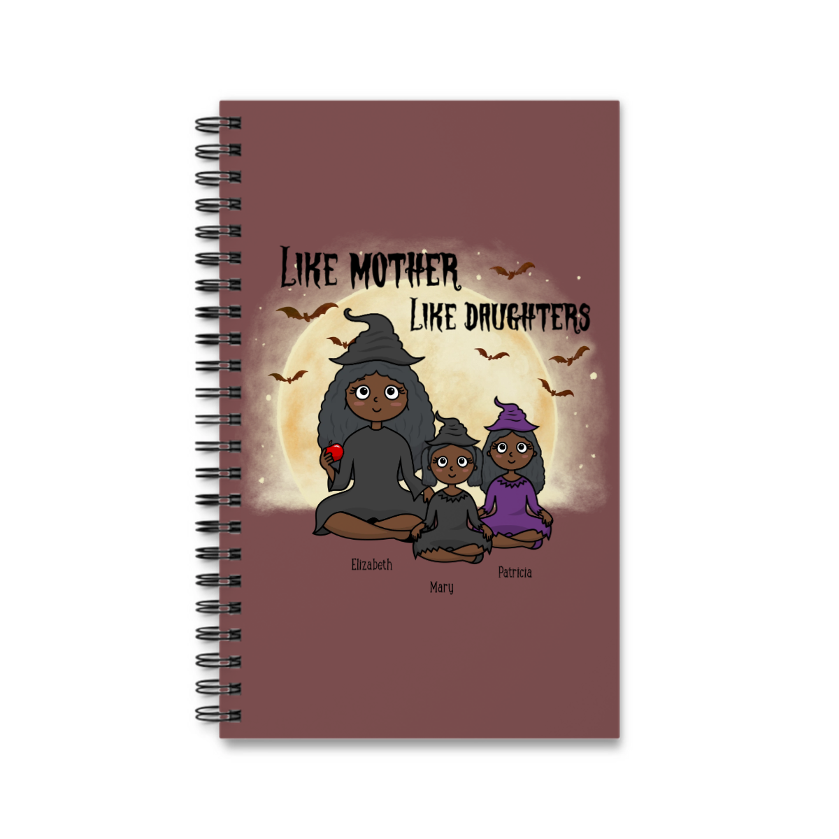 Wie die Mutter, so die Tochter Halloween Spiralnotizbuch