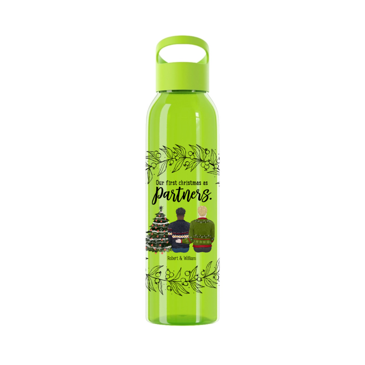 Unser erstes Weihnachten als Partner Wasserflasche 650ml