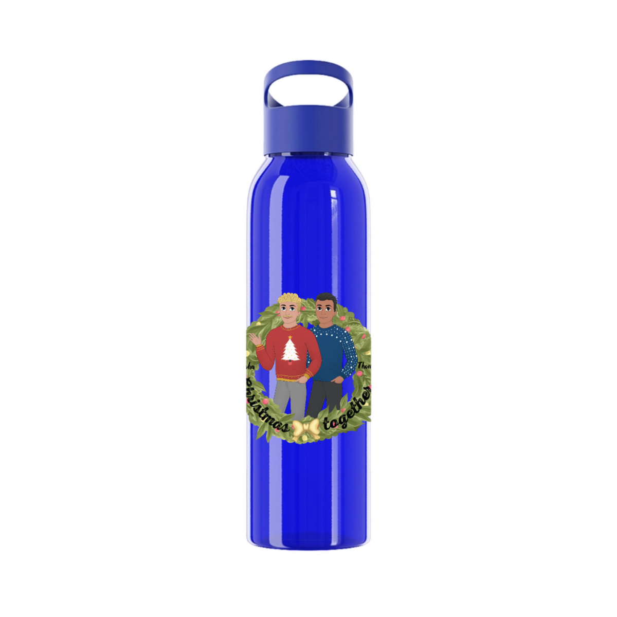 Weihnachten zusammen Wasserflasche 650 ml