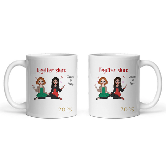 Zusammen seit Keramiktasse