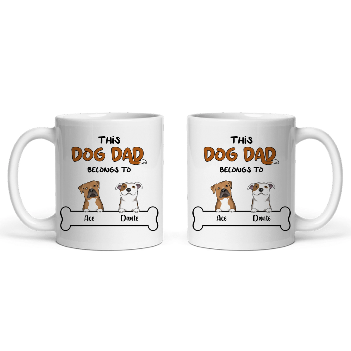 Dieser Hundepapa gehört zu Keramiktasse