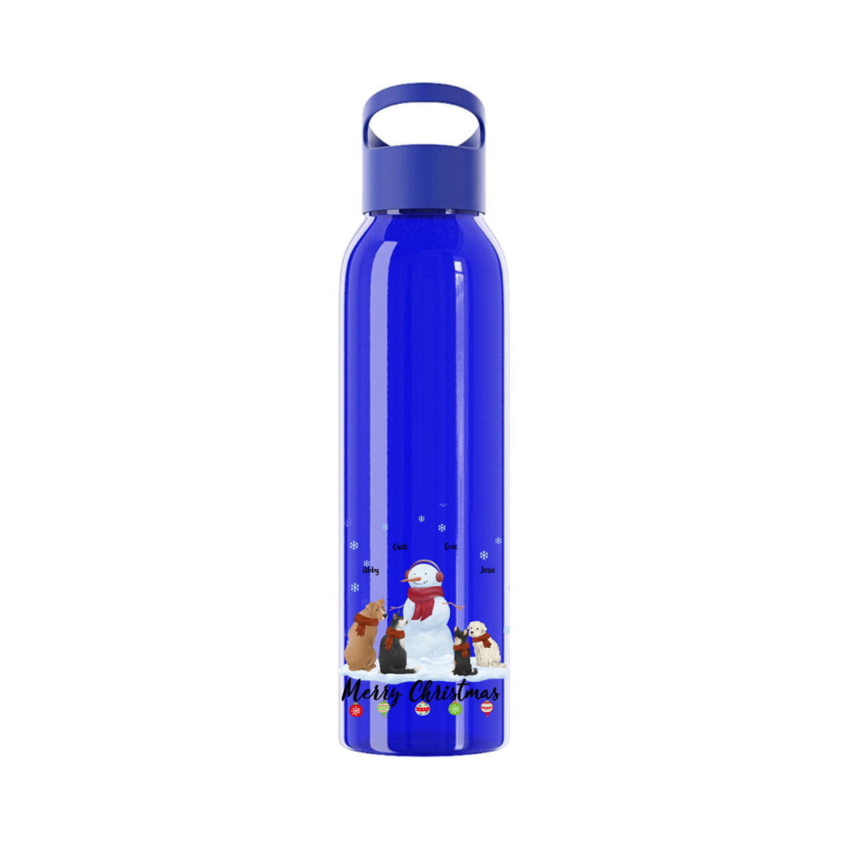 Frohe Haustier Weihnachten Wasserflasche 650 ml