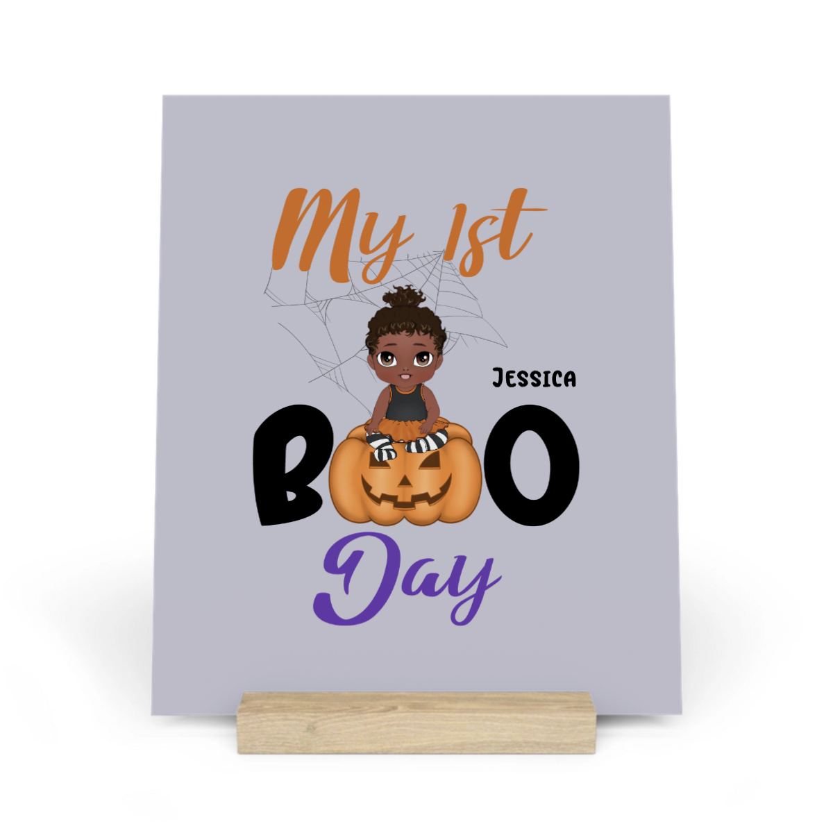 Mein erster Boo Tag Halloween Galerietafel mit Ständer