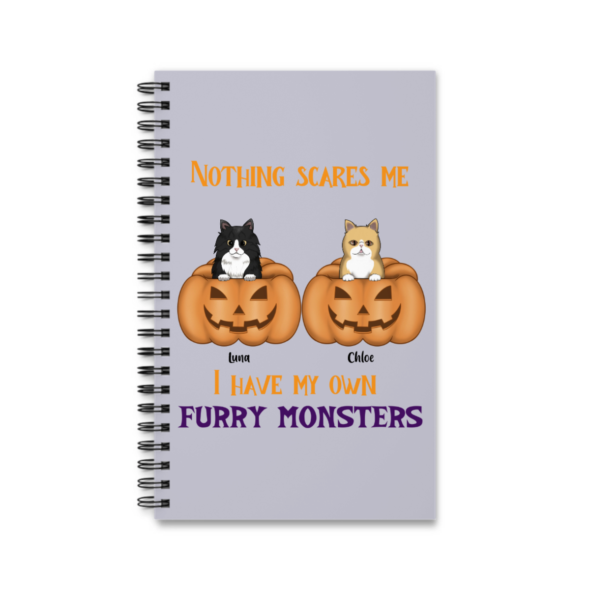 Nichts macht mir Angst Halloween Spiralnotizbuch