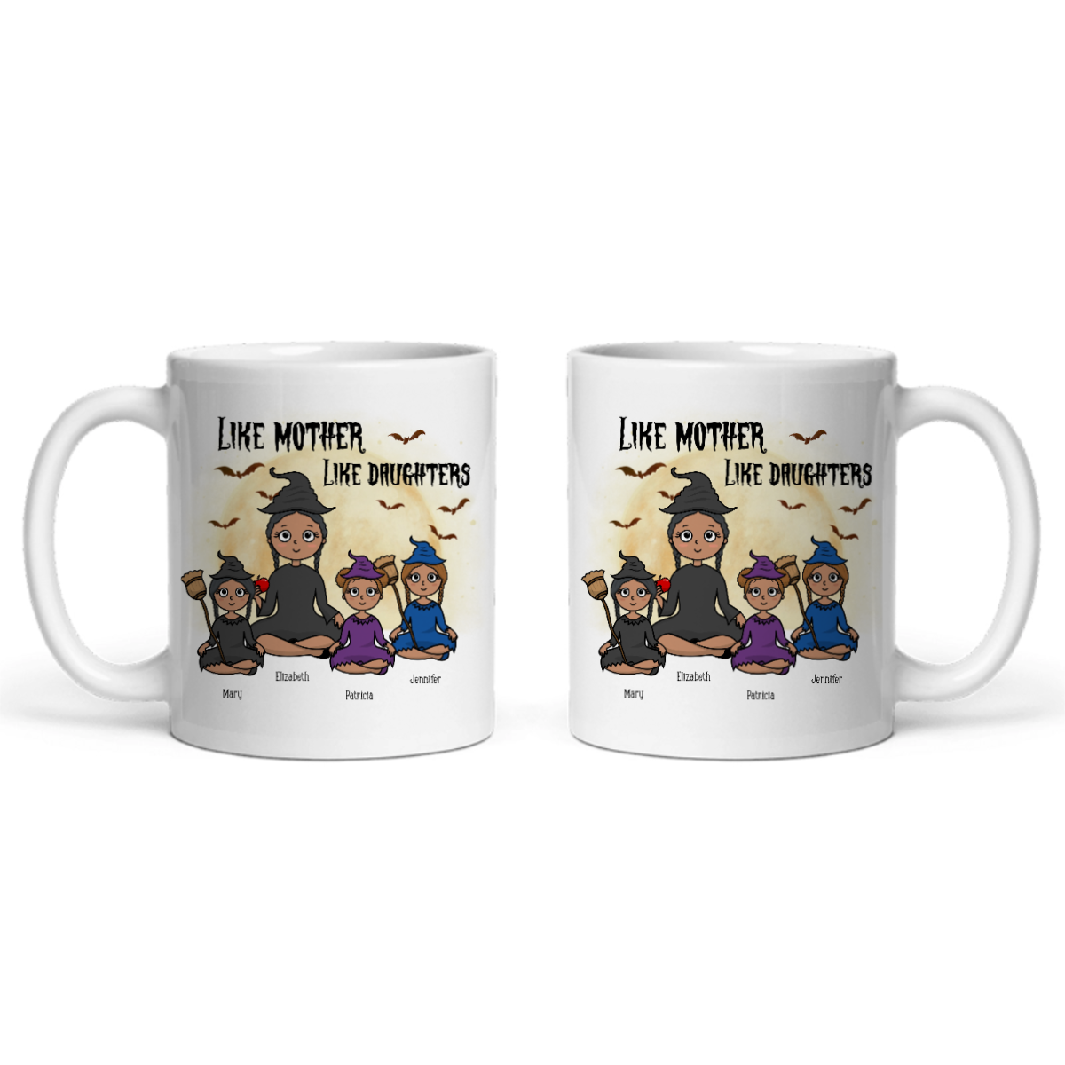 Wie die Mutter, so die Tochter, Halloween Keramiktasse