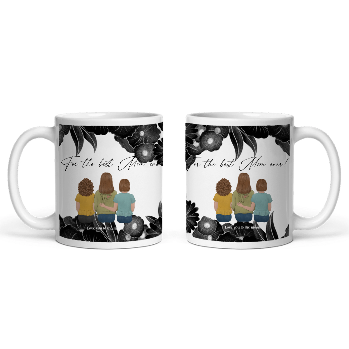 Mutter und Tochter Keramiktasse