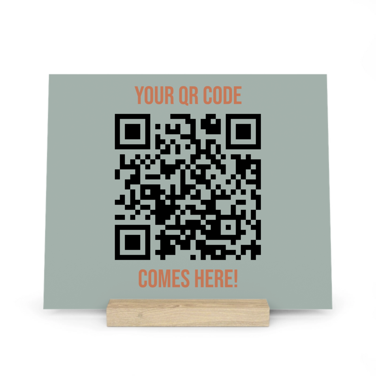 Dein QR Code Galerietafel mit Ständer