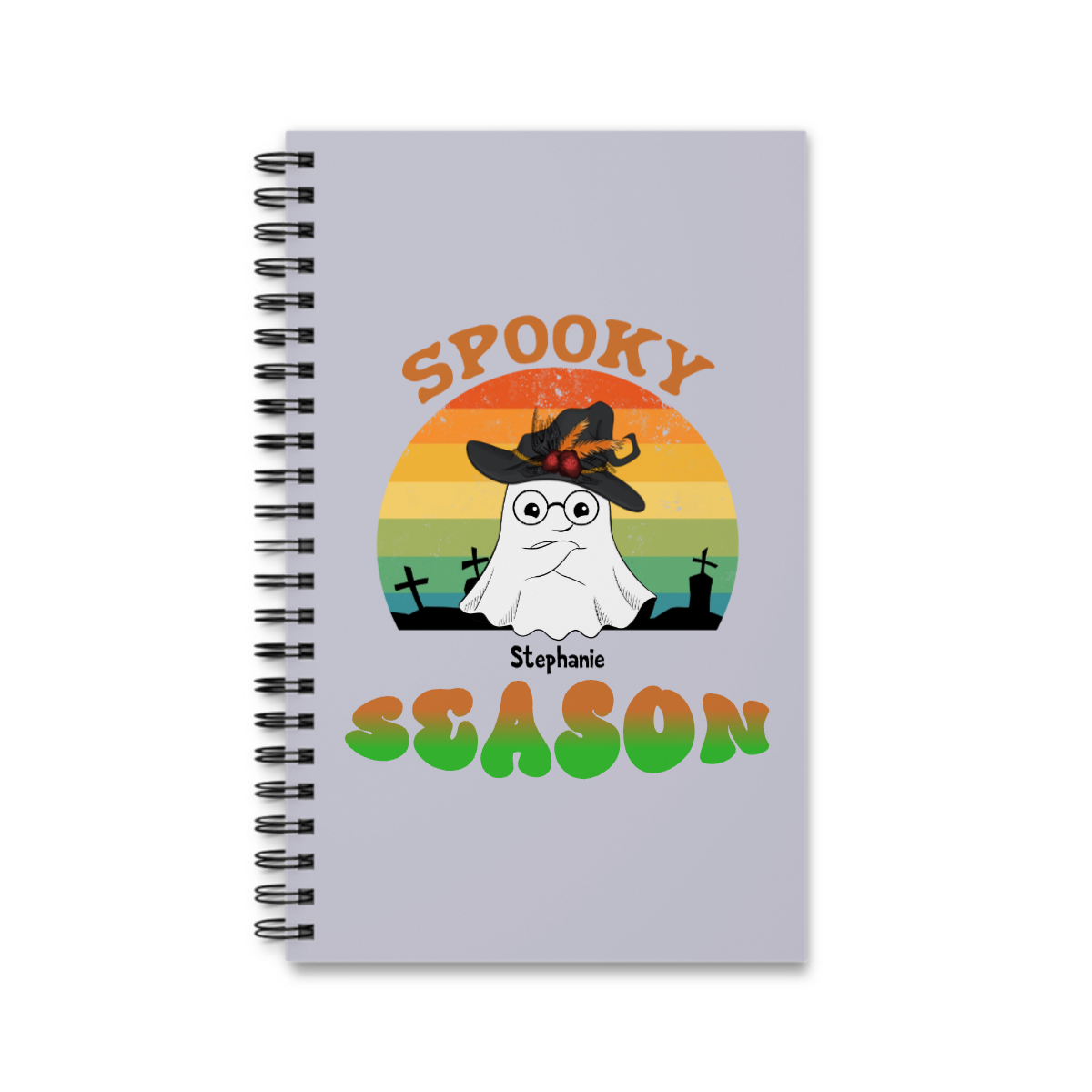 Gruselige Vibes Halloween Spiralnotizbuch