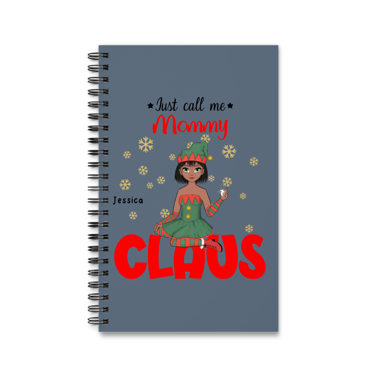 Nenn mich Oma Klaus Weihnacht Spiralnotizbuch